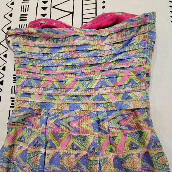 Charlie Jade strapless multi colored dress Size XS - Picture 8 of 10